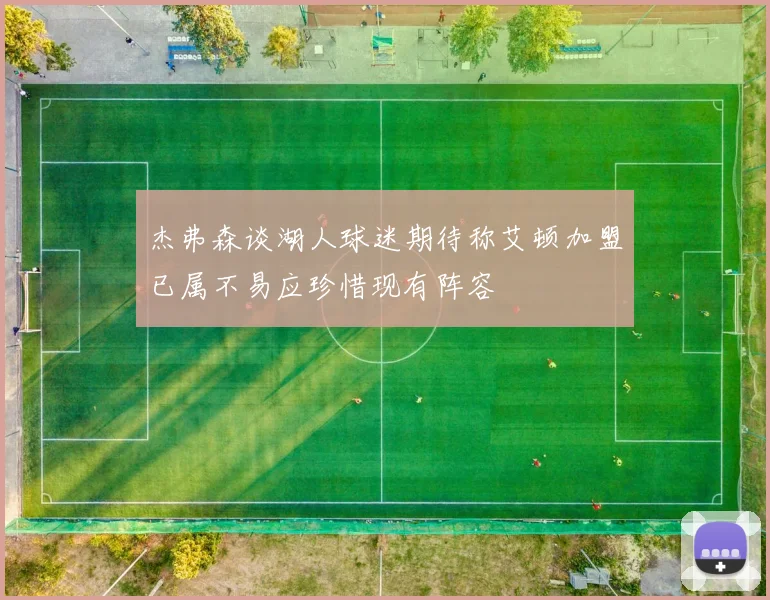 杰弗森谈湖人球迷期待称艾顿加盟已属不易应珍惜现有阵容